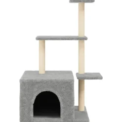 MAISON EXCLUSIVE - Arbre à chat avec griffoirs en sisal gris clair 110 cm