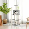 MAISON EXCLUSIVE - Arbre à chat avec griffoirs en sisal gris clair 144,5 cm