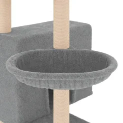 MAISON EXCLUSIVE - Arbre à chat avec griffoirs en sisal gris clair 143 cm