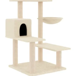 MAISON EXCLUSIVE - Arbre à chat avec griffoirs en sisal crème 82,5 cm