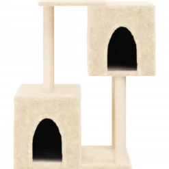 MAISON EXCLUSIVE - Arbre à chat avec griffoirs en sisal crème 86 cm