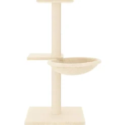 MAISON EXCLUSIVE - Arbre à chat avec griffoirs en sisal crème 72 cm