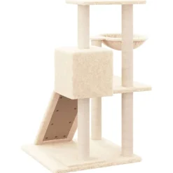 MAISON EXCLUSIVE - Arbre à chat avec griffoirs en sisal crème 82 cm