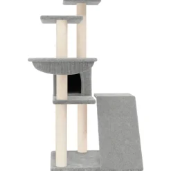 MAISON EXCLUSIVE - Arbre à chat avec griffoirs en sisal gris clair 94 cm