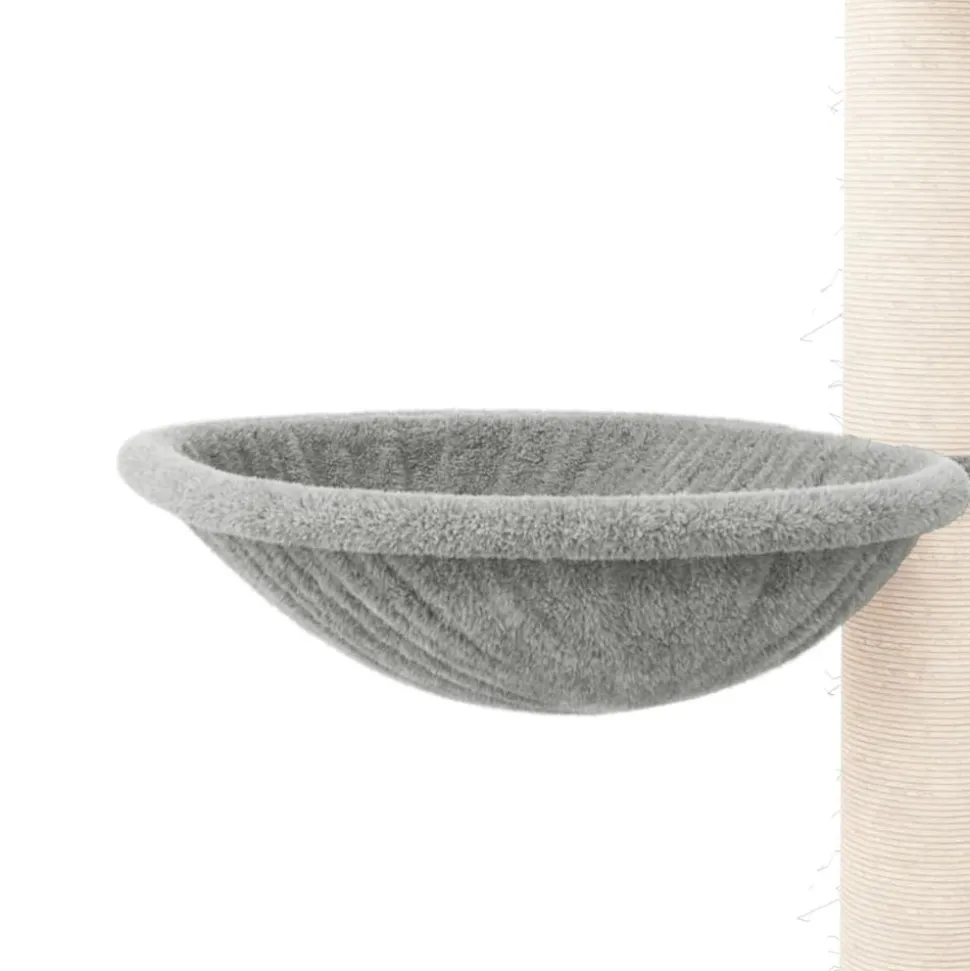 MAISON EXCLUSIVE - Arbre à chat avec griffoirs en sisal gris clair 94 cm