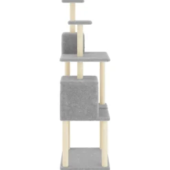 MAISON EXCLUSIVE - Arbre à chat avec griffoirs en sisal gris clair 167 cm