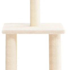 MAISON EXCLUSIVE - Arbre à chat avec griffoirs en sisal crème 85,5 cm