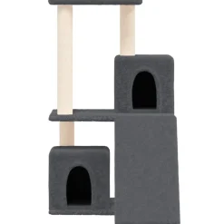 MAISON EXCLUSIVE - Arbre à chat avec griffoirs en sisal gris foncé 82 cm