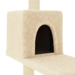 MAISON EXCLUSIVE - Arbre à chat avec griffoirs en sisal crème 95 cm