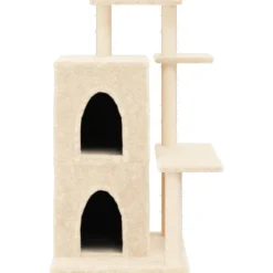 MAISON EXCLUSIVE - Arbre à chat avec griffoirs en sisal crème 97 cm