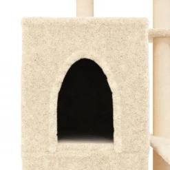 MAISON EXCLUSIVE - Arbre à chat avec griffoirs en sisal crème 97 cm