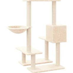 MAISON EXCLUSIVE - Arbre à chat avec griffoirs en sisal crème 94,5 cm