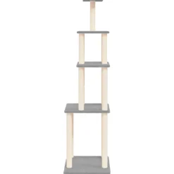 MAISON EXCLUSIVE - Arbre à chat avec griffoirs en sisal gris clair 183 cm