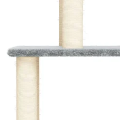 MAISON EXCLUSIVE - Arbre à chat avec griffoirs en sisal gris clair 183 cm