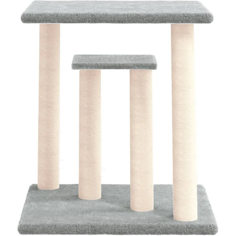 MAISON EXCLUSIVE - Arbres à chat avec plates-formes gris clair 50 cm
