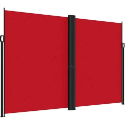 MAISON EXCLUSIVE - Auvent latéral rétractable rouge 220x1200 cm