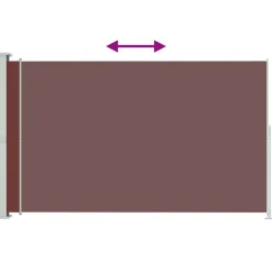 MAISON EXCLUSIVE - Auvent latéral rétractable de patio 180x300 cm marron