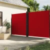 MAISON EXCLUSIVE - Auvent latéral rétractable rouge 200x1200 cm