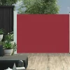 MAISON EXCLUSIVE - Auvent latéral rétractable de patio 100x500 cm rouge