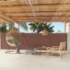MAISON EXCLUSIVE - Auvent latéral rétractable de patio 140x600 cm marron