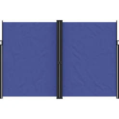 MAISON EXCLUSIVE - Auvent latéral rétractable bleu 220x1200 cm