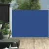 MAISON EXCLUSIVE - Auvent latéral rétractable de patio 100x500 cm bleu