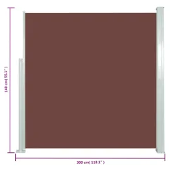 MAISON EXCLUSIVE - Auvent latéral rétractable de patio 140x300 cm marron