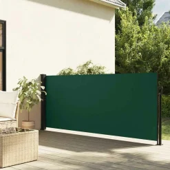 MAISON EXCLUSIVE - Auvent latéral rétractable vert foncé 140x600 cm