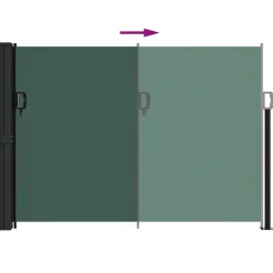 MAISON EXCLUSIVE - Auvent latéral rétractable vert foncé 140x600 cm