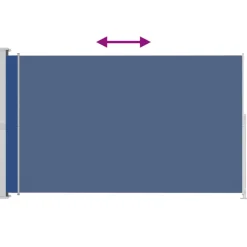 MAISON EXCLUSIVE - Auvent latéral rétractable de patio 180x300 cm bleu