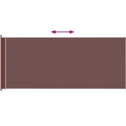MAISON EXCLUSIVE - Auvent latéral rétractable de patio 200x500 cm marron