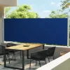 MAISON EXCLUSIVE - Auvent latéral rétractable de patio 600x160 cm bleu
