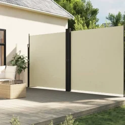 MAISON EXCLUSIVE - Auvent latéral rétractable crème 200x1200 cm