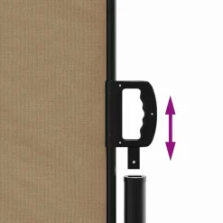 MAISON EXCLUSIVE - Auvent latéral rétractable taupe 170x300 cm