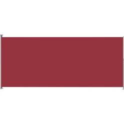 MAISON EXCLUSIVE - Auvent latéral rétractable de patio 220x500 cm rouge