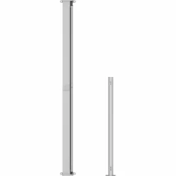 MAISON EXCLUSIVE - Auvent latéral rétractable de patio 220x500 cm rouge