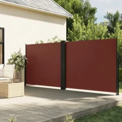 MAISON EXCLUSIVE - Auvent latéral rétractable marron 180x1200 cm