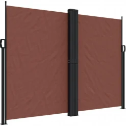 MAISON EXCLUSIVE - Auvent latéral rétractable marron 180x1200 cm
