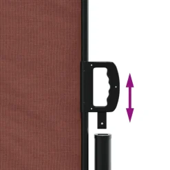 MAISON EXCLUSIVE - Auvent latéral rétractable marron 180x1200 cm