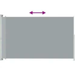 MAISON EXCLUSIVE - Auvent latéral rétractable de patio 220x300 cm gris