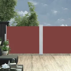 MAISON EXCLUSIVE - Auvent latéral rétractable de patio 140x1200 cm marron