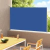 MAISON EXCLUSIVE - Auvent latéral rétractable de patio 220x300 cm bleu