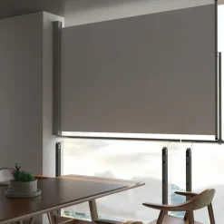 MAISON EXCLUSIVE - Auvent latéral rétractable de patio 160 x 300 cm gris