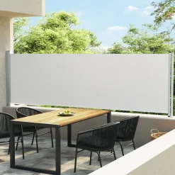 MAISON EXCLUSIVE - Auvent latéral rétractable de patio 140x600 cm crème