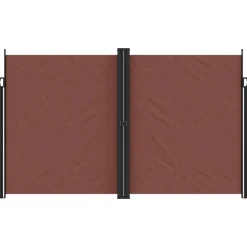 MAISON EXCLUSIVE - Auvent latéral rétractable marron 200x1200 cm