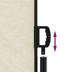 MAISON EXCLUSIVE - Auvent latéral rétractable crème 180x600 cm