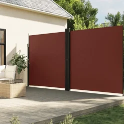 MAISON EXCLUSIVE - Auvent latéral rétractable marron 220x1200 cm