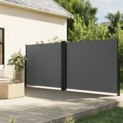 MAISON EXCLUSIVE - Auvent latéral rétractable anthracite 180x1200 cm