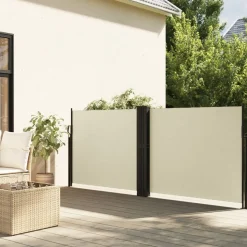 MAISON EXCLUSIVE - Auvent latéral rétractable crème 140x600 cm
