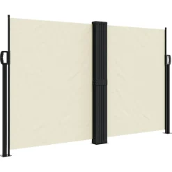 MAISON EXCLUSIVE - Auvent latéral rétractable crème 140x600 cm